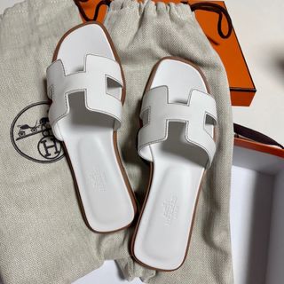 エルメス(Hermes)の新品未使用 エルメス サンダル オラン 白 35(サンダル)