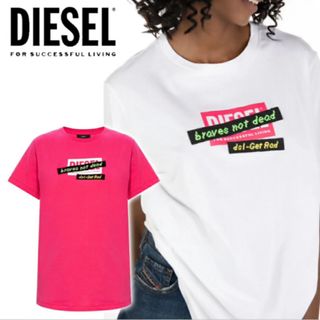 ディーゼル(DIESEL)のDIESEL ディーゼル 男女兼用 ユニセックス Tシャツ ホワイト Mサイズ(Tシャツ(半袖/袖なし))