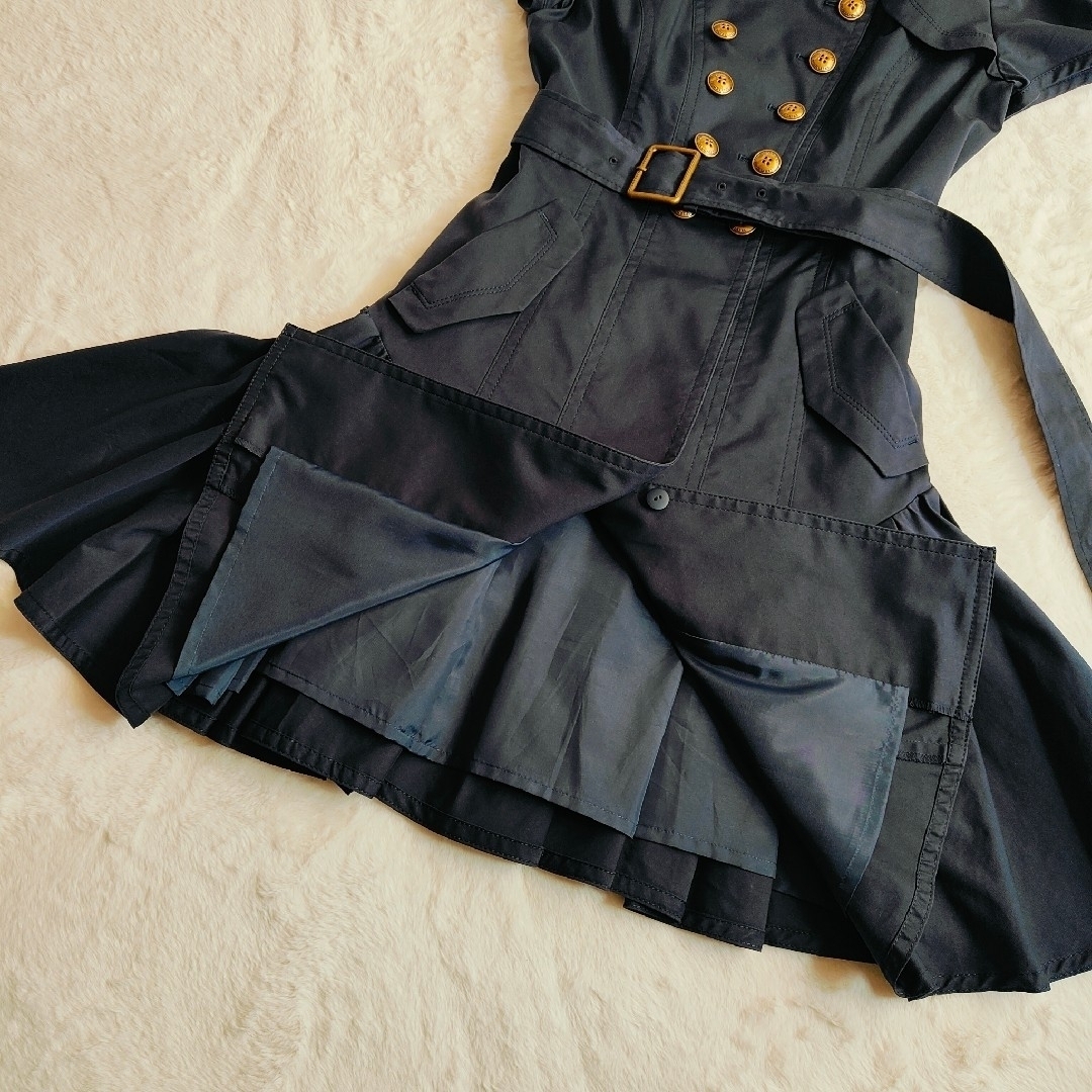 BURBERRY BLUE LABEL - バーバリーブルーレーベル ワンピース 金 BURBERRY BLUE LABEL - バーバリーブルーレーベル ワンピース 金