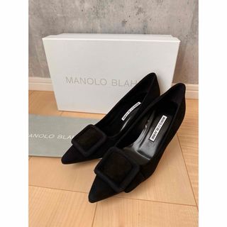 MANOLO BLAHNIK - 未使用品　マノロブラニク　メイセールパンプス　黒　36.0