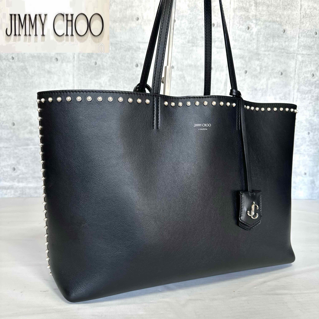 JIMMY CHOO(ジミーチュウ)の専用品JIMMY CHOO NINE2FIVE BLACK A4 TOTE レディースのバッグ(トートバッグ)の商品写真