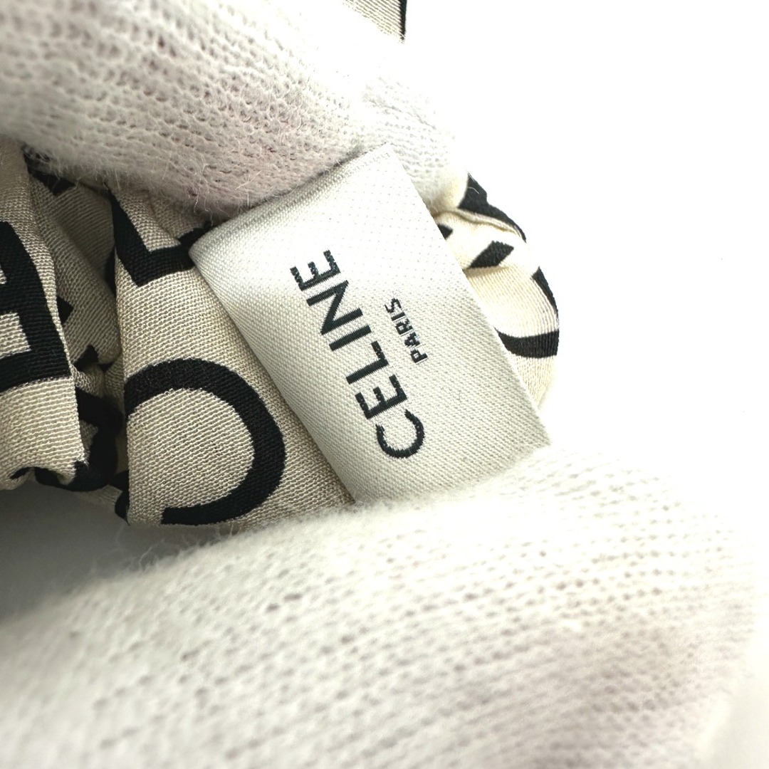 celine(セリーヌ)のセリーヌ CELINE ロゴ トリオンフ ヘアアクセサリー ヘアゴム  シュシュ シルク ベージュ系 レディースのヘアアクセサリー(ヘアゴム/シュシュ)の商品写真