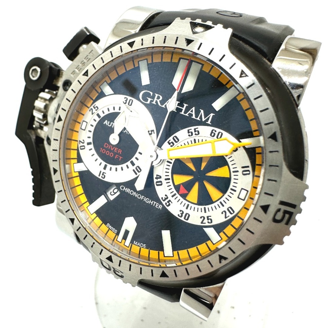 GRAHAM(グラハム)のグラハム GRAHAM クロノファイター オーバーサイズ 20VEV.B15A 自動巻き デイト 腕時計 SS シルバー メンズの時計(腕時計(アナログ))の商品写真