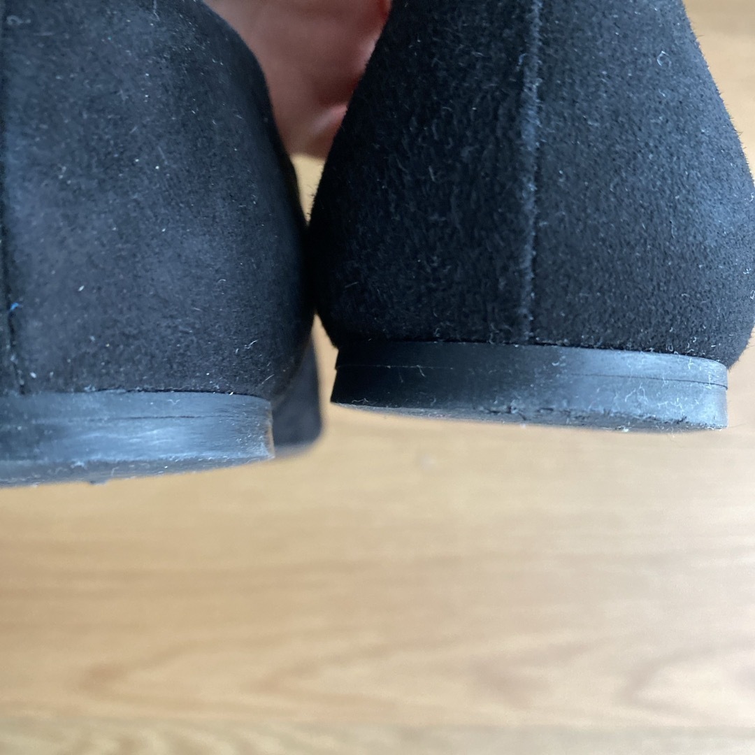 FABIO RUSCONI(ファビオルスコーニ)のパンプス　黒　スエード素材 レディースの靴/シューズ(ハイヒール/パンプス)の商品写真