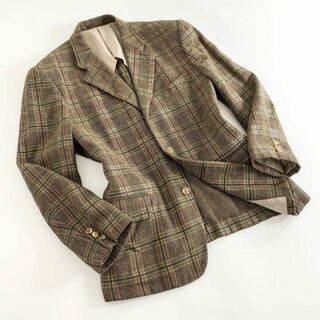 コムデギャルソンオムプリュス(COMME des GARCONS HOMME PLUS)の32i22 COMME des GARCONS HOMME PLUS コムデギャルソン オムプリュス 3B ウールチェックテーラードジャケット S ブラウン メンズ ブレザー(テーラードジャケット)