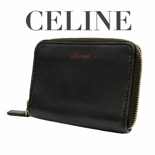 セリーヌ(celine)のCELINE セリーヌ　コインケース　カードケース　ラウンドファスナー　茶　赤(財布)