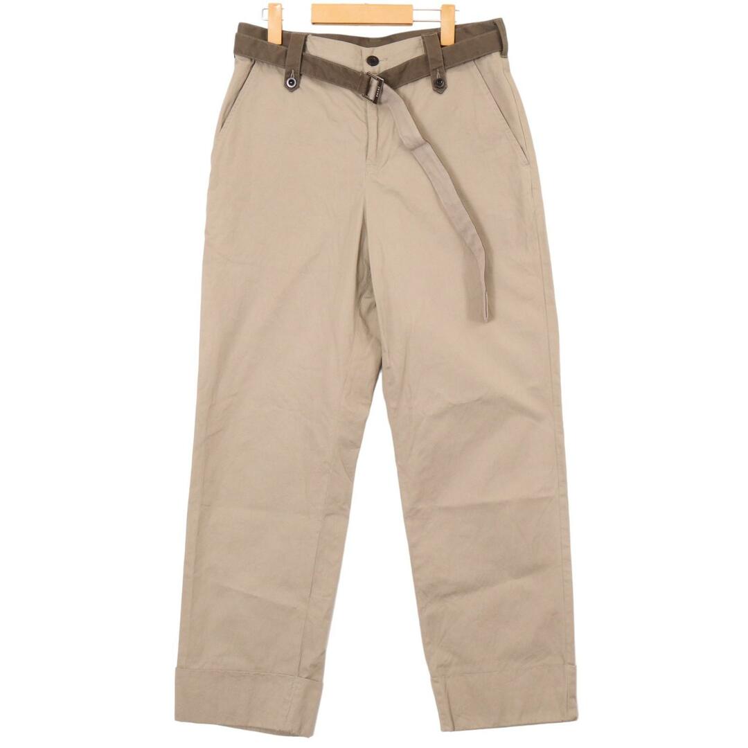 sacai - サカイ 23‐02978M 23SS カーキ オーバーダイパンツ 2の sacai - サカイ 23‐02978M 23SS カーキ オーバーダイパンツ 2の