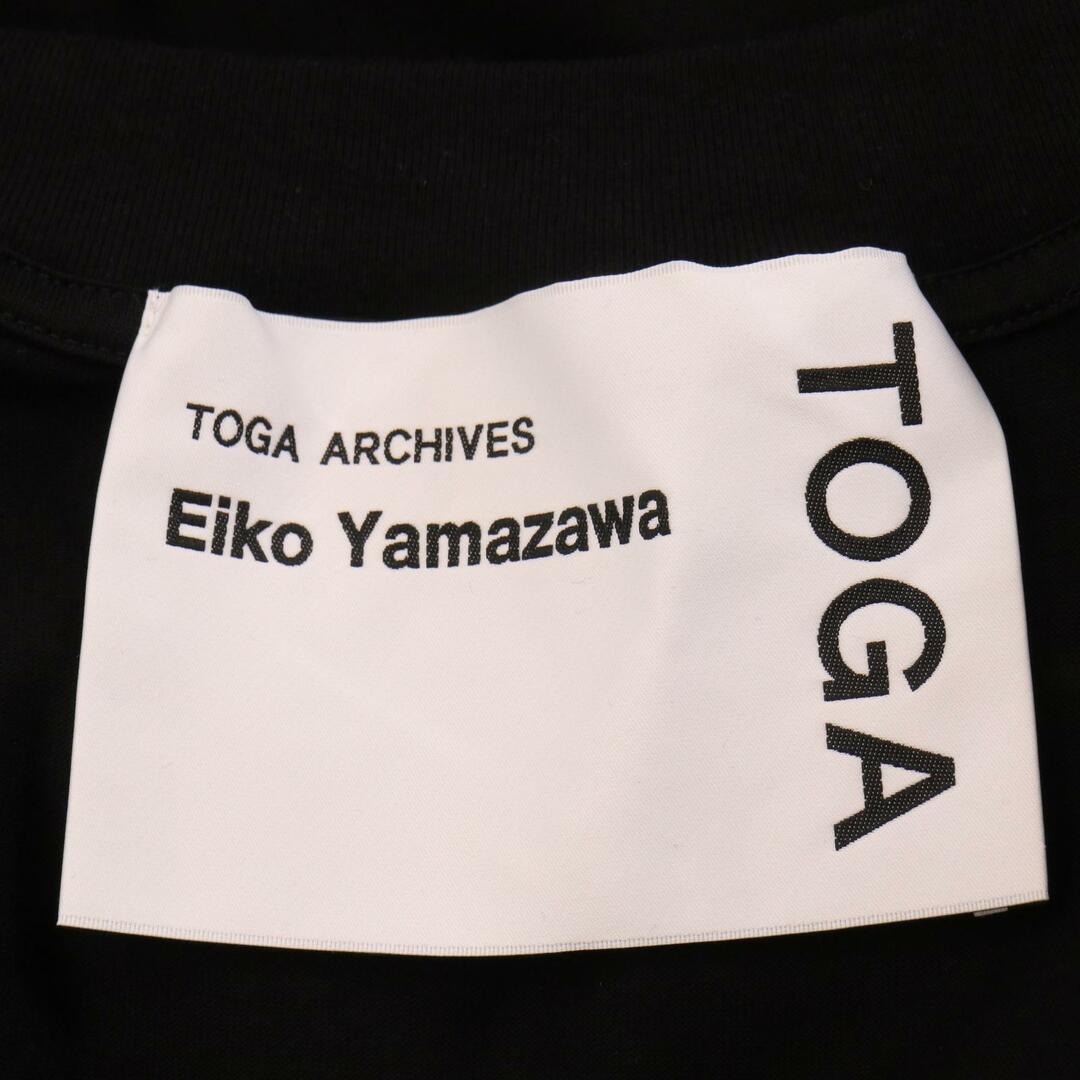 TOGA(トーガ)のトーガ 【Eiko Yamazawa】ブラック クロップド丈 プリントカットソー 36 メンズのトップス(その他)の商品写真