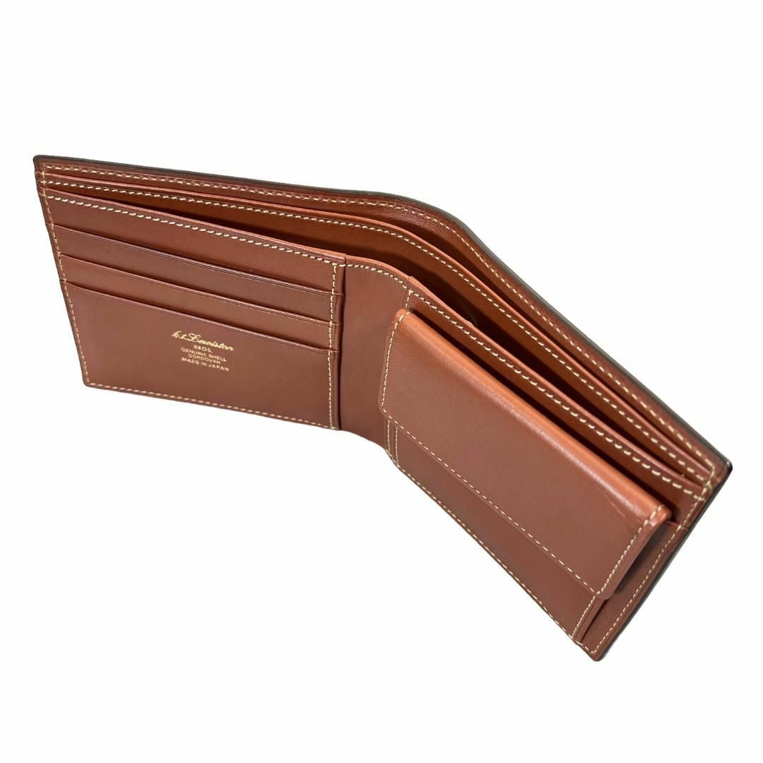 新品◇ALDEN代理店】KTルイストン シェルコードバン二つ折り財布 新品◇ALDEN代理店】KTルイストン シェルコードバン二つ折り財布