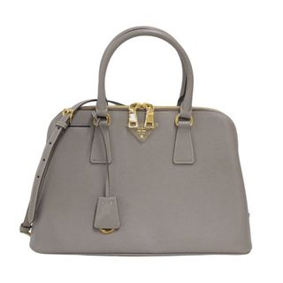 プラダ(PRADA)の　プラダ PRADA サフィアーノ2wayハンドバッグ BL0837 グレージュ レザー レディース ハンドバッグ(ハンドバッグ)