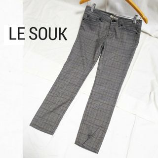 ルスーク(Le souk)のルスーク LE SOUK パンツ グレンチェック スリム スキニー(カジュアルパンツ)