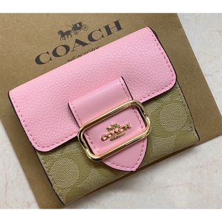 コーチ(COACH)の[新品未使用]✨COACHシグネチャー二つ折り財布✨ミニ財布(財布)