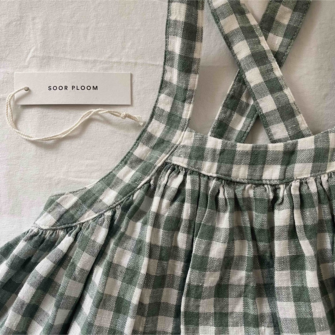 SOOR PLOOM(ソーアプルーム)のSoorPloom Eloise Gingham 3y 吊りスカート ギンガム キッズ/ベビー/マタニティのキッズ服女の子用(90cm~)(スカート)の商品写真