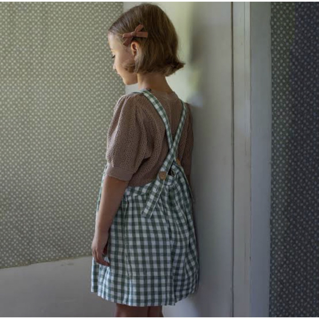 SOOR PLOOM(ソーアプルーム)のSoorPloom Eloise Gingham 3y 吊りスカート ギンガム キッズ/ベビー/マタニティのキッズ服女の子用(90cm~)(スカート)の商品写真