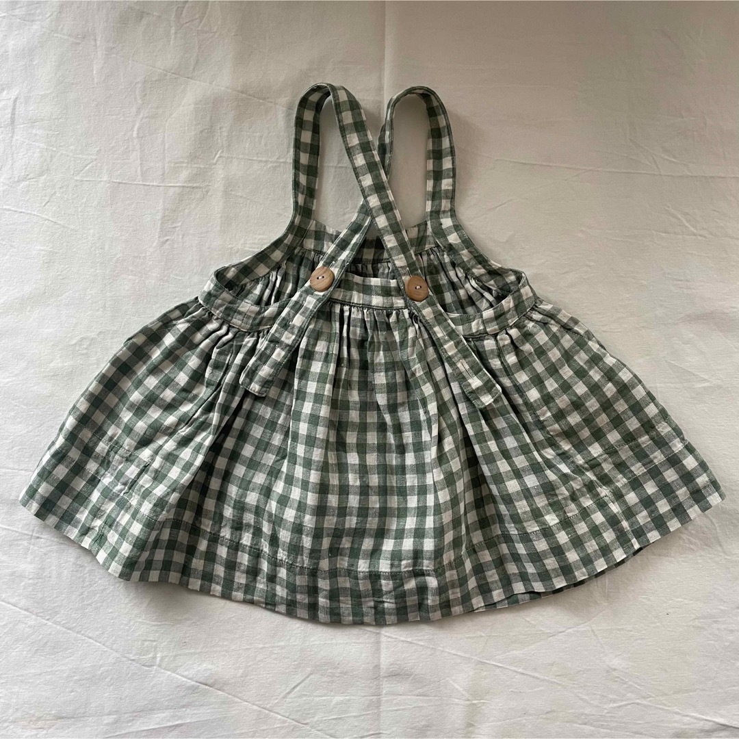 SOOR PLOOM(ソーアプルーム)のSoorPloom Eloise Gingham 3y 吊りスカート ギンガム キッズ/ベビー/マタニティのキッズ服女の子用(90cm~)(スカート)の商品写真