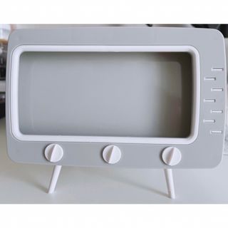 サンキューマート テレビ型ティッシュケース×スマホスタンド　かわいい　雑貨(ティッシュボックス)