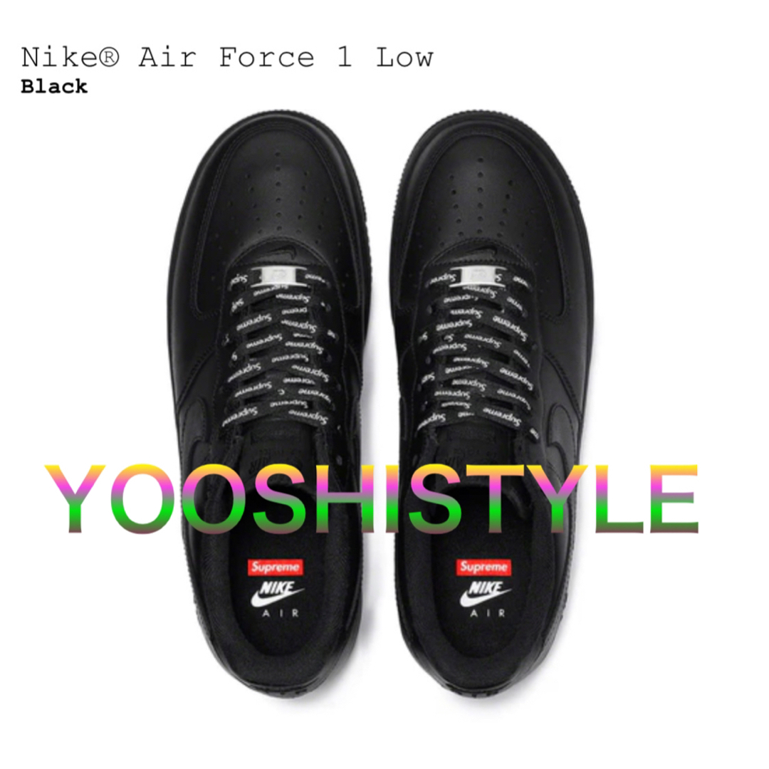 Supreme(シュプリーム)のSupreme® Nike® Air Force 1 Low 黒 26.0㎝ メンズの靴/シューズ(スニーカー)の商品写真