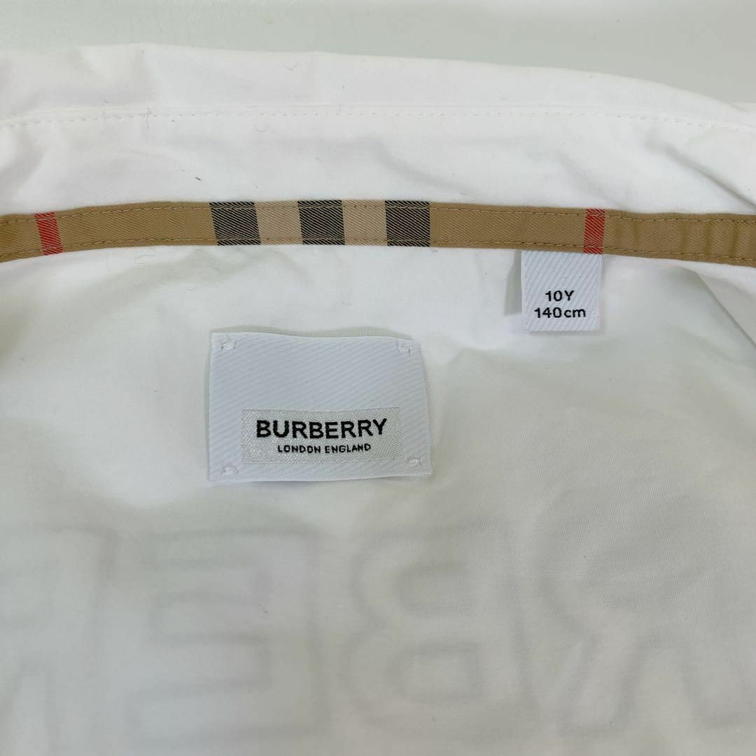 BURBERRY(バーバリー)の3096 美品 完売品 バーバリーロンドン キッズ シャツ 半袖10Y キッズ/ベビー/マタニティのキッズ服男の子用(90cm~)(ブラウス)の商品写真