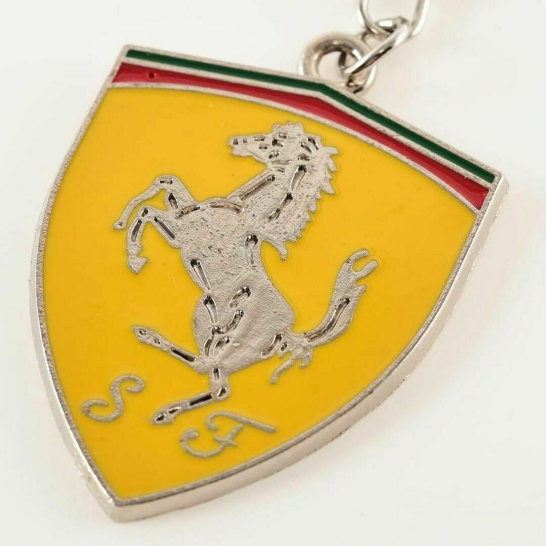 Ferrari - フェラーリ Ferrari 黄色 エンブレム キーリングの Ferrari - フェラーリ Ferrari 黄色 エンブレム キーリングの