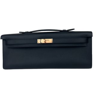 エルメス(Hermes)の新品 HERMES エルメス Kelly Cut ケリーカット Black ブラック Swift スイフト RGHW ローズゴールド金具 U刻(クラッチバッグ)