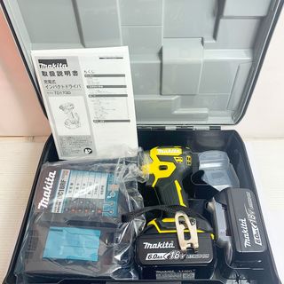 マキタ(Makita)の♭♭MAKITA マキタ 充電式インパクトドライバ　18V　付属品完備 TD173DRGXFY イエロー(その他)