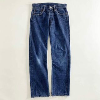 ウエアハウス(WAREHOUSE)の32h21 《美品》 WAREHOUSE ウェアハウス リネン混デニムパンツ サイズ29 インディゴ ジーンズ LINEN DENIM PANTS 日本製 ボトムス ネイビー(デニム/ジーンズ)