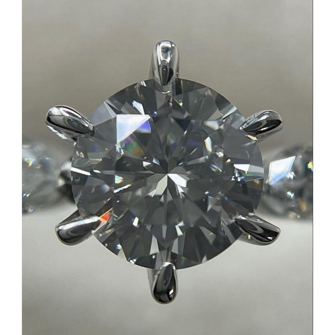 最終交渉可JL120★高級 大粒ダイヤモンド0.843ct プラチナリング ソ付コンコンジュエリー在庫