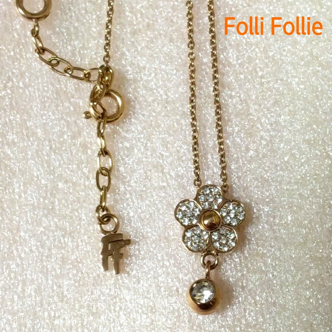 Folli Follie(フォリフォリ)のFolli Follie フォリフォリ フラワー 花 ネックレス レディースのアクセサリー(ネックレス)の商品写真