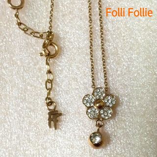 Folli Follie - Folli Follie ネックレス ピンクゴールド K10 アレンジ