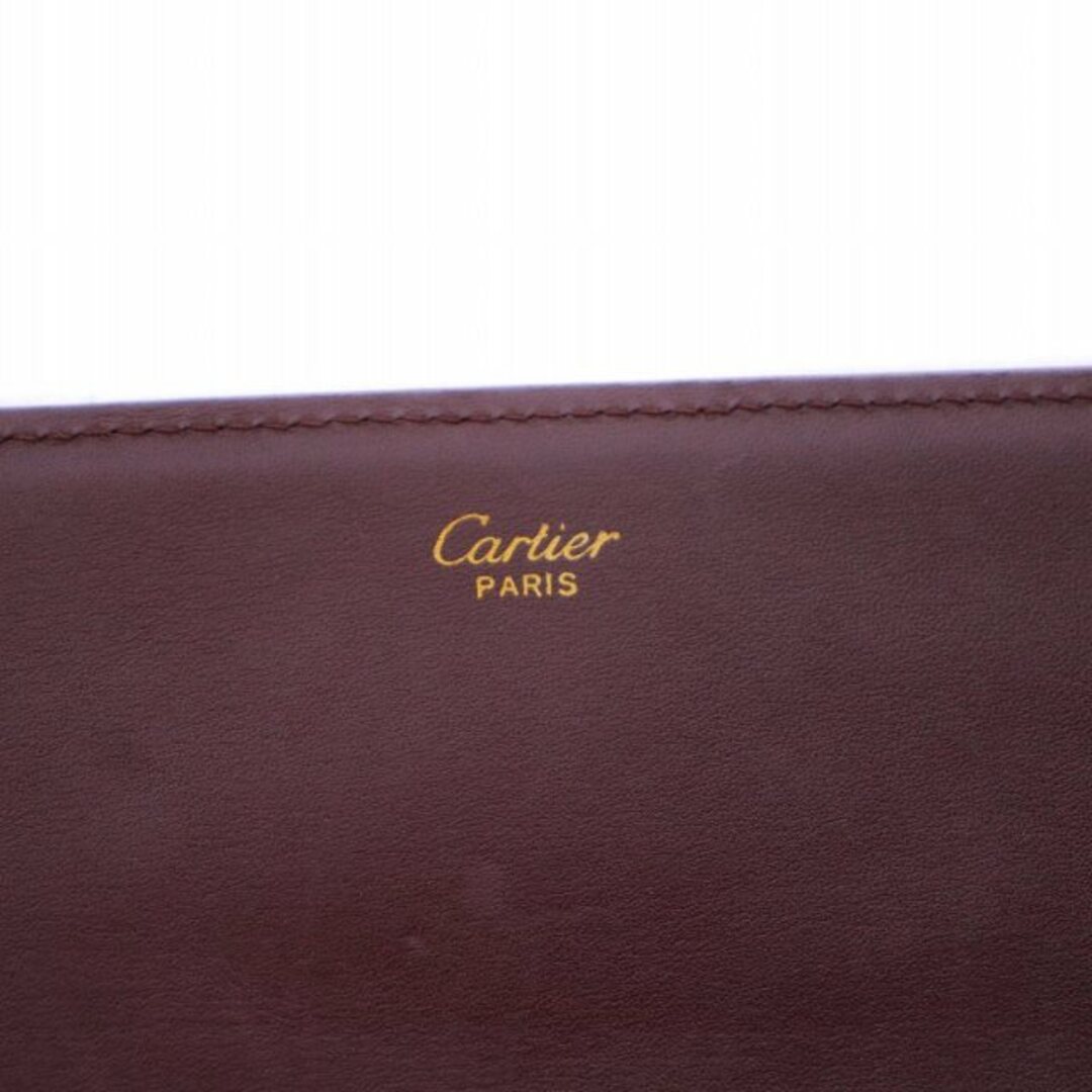 Cartier(カルティエ)のカルティエ マストライン クラッチバッグ ロゴ ゴールド金具 レザー ボルドー レディースのバッグ(クラッチバッグ)の商品写真