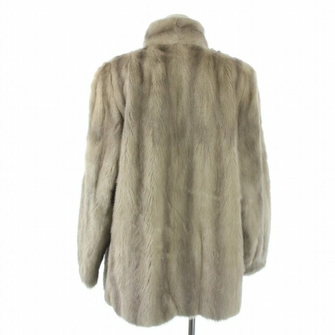 サガミンク ワールド 銀サガ 毛皮コート サファイアミンクファー 13 グレー レディースのジャケット/アウター(毛皮/ファーコート)の商品写真
