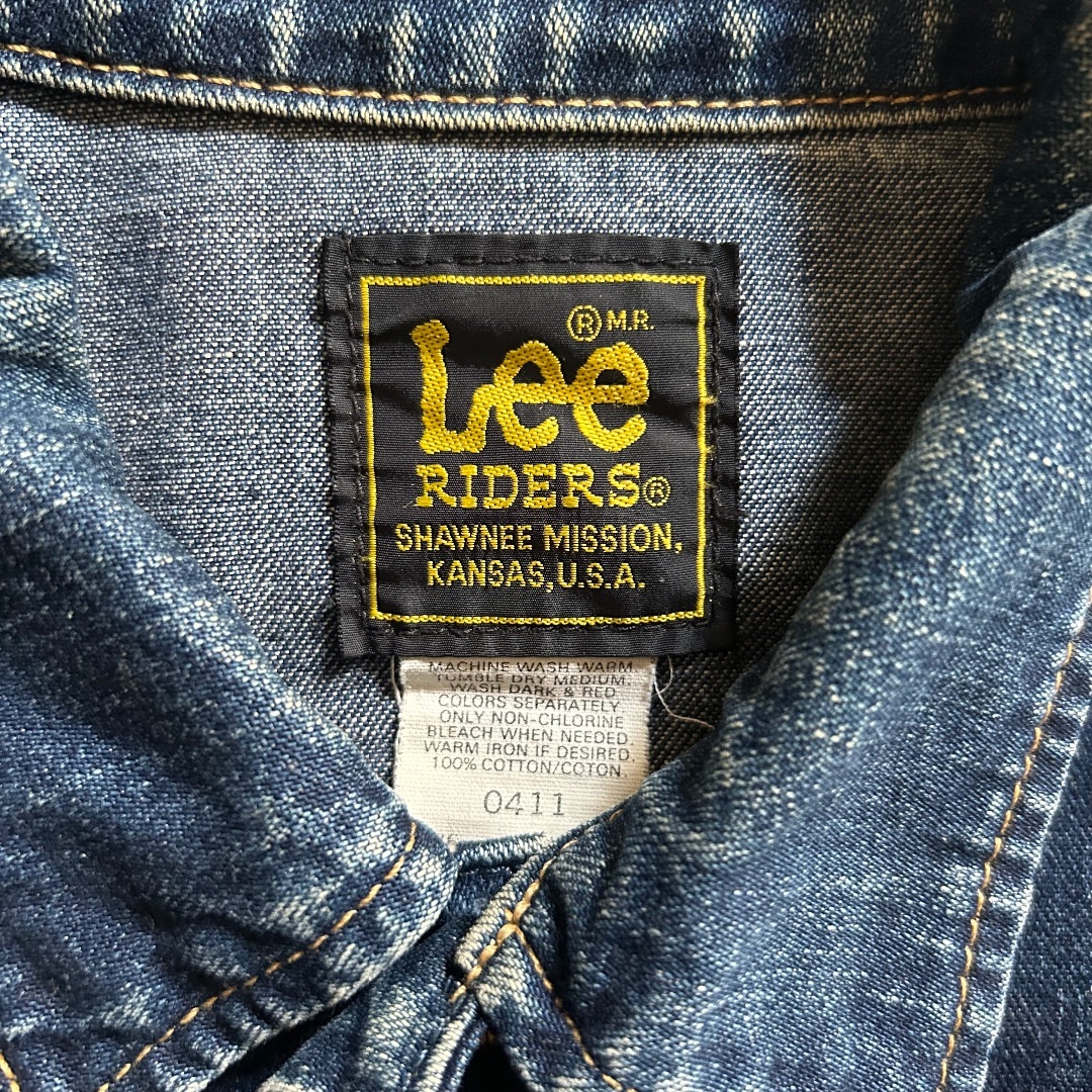 Lee(リー)のLee リー gジャン/デニムジャケット L 濃紺 縦落ち メンズのジャケット/アウター(Gジャン/デニムジャケット)の商品写真