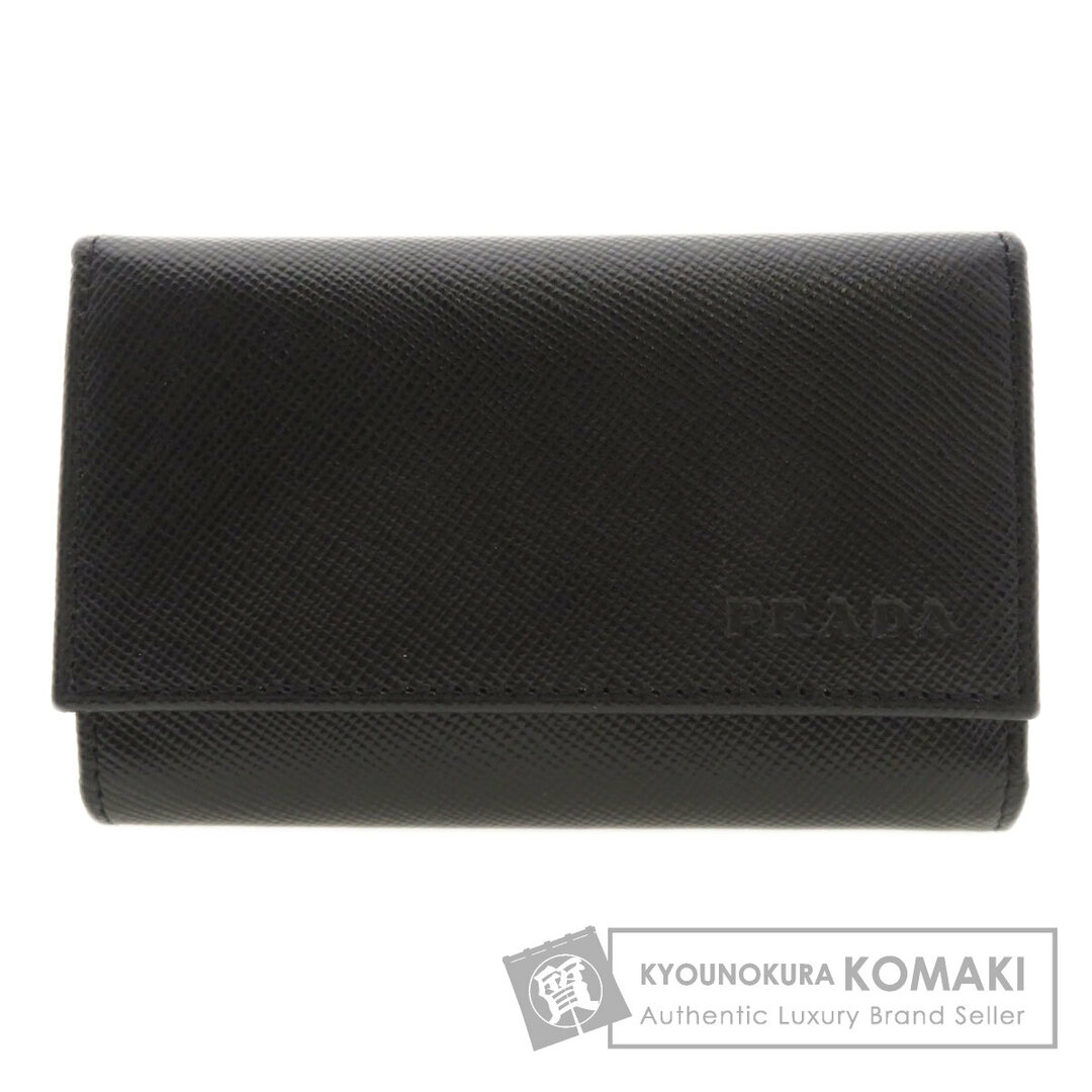 PRADA ロゴモチーフ キーケース レザー メンズ PRADA ロゴモチーフ キーケース レザー メンズ