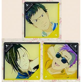 バナナフィッシュ(BANANA FISH)のバナナフィッシュ  アクリルコースター　ショーター　シン　ユーシス　アニアート(カード)