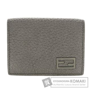 FENDI - FENDI 7M0280 ミニウォレット 三つ折り バゲット 二つ折り財布（小銭入れあり） カーフ メンズ