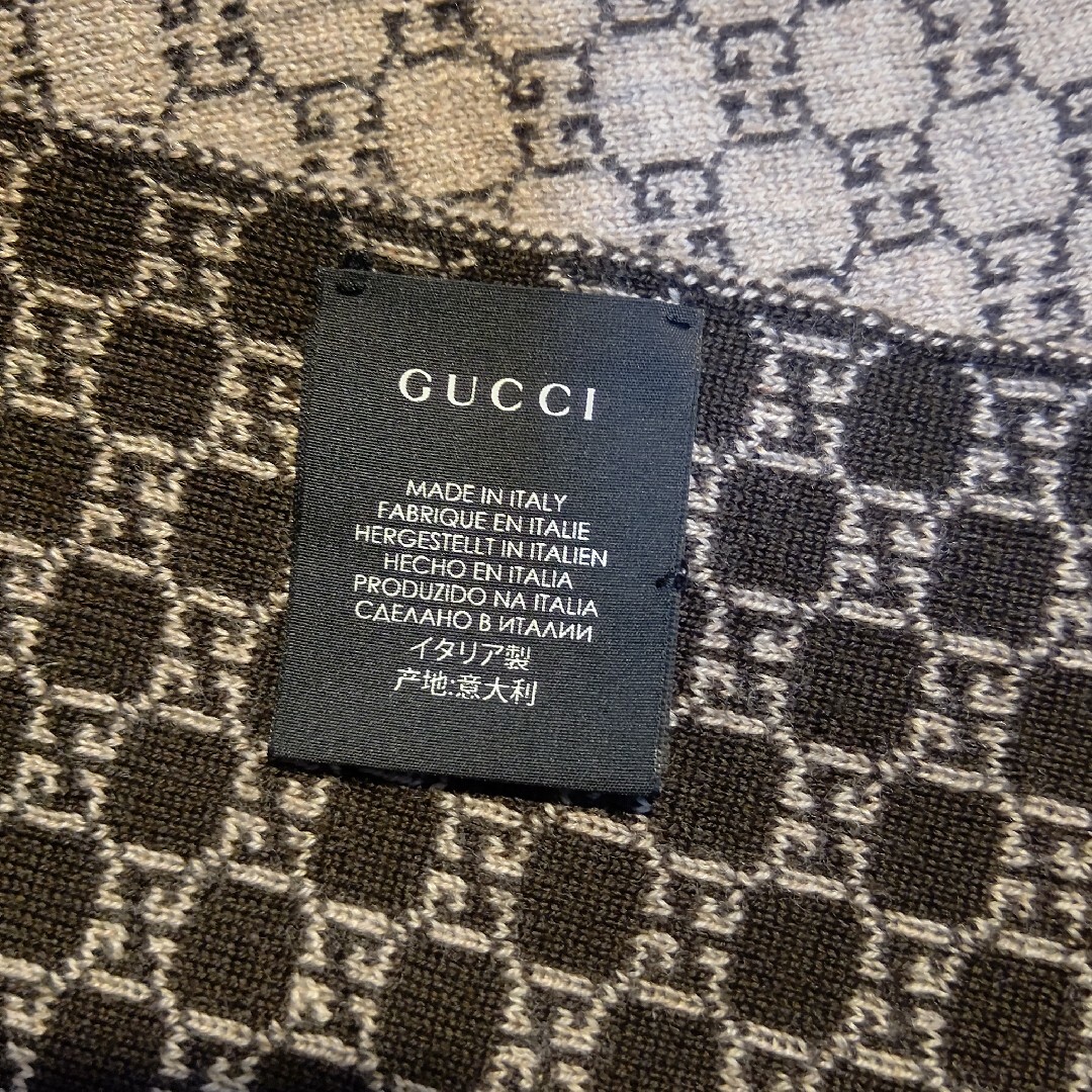 Gucci(グッチ)の❤新品箱袋付❤最高級ウール❤GUCCI❤マフラー ストール ショール スカーフ❤ メンズのファッション小物(マフラー)の商品写真