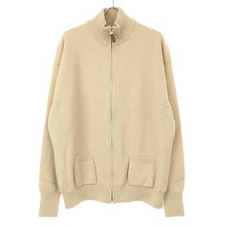 HERILL ヘリル 23AW Goldencash Zipup Sweater ゴールデンキャッシュカシミヤジップカーディガン 23-080-HL-8070-3 ベージュ 5(カーディガン)