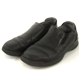 クラークス(Clarks)のクラークス スリッポンシューズ レザー 黒 UK6.5 26cm 靴 ■SM1(スリッポン/モカシン)