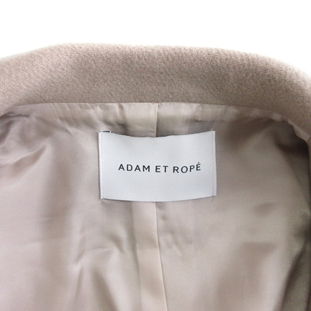 Adam et Rope'(アダムエロぺ)のアダムエロペ コート ガウン ロング 長袖 無地 ウール ベージュ F レディースのジャケット/アウター(ガウンコート)の商品写真