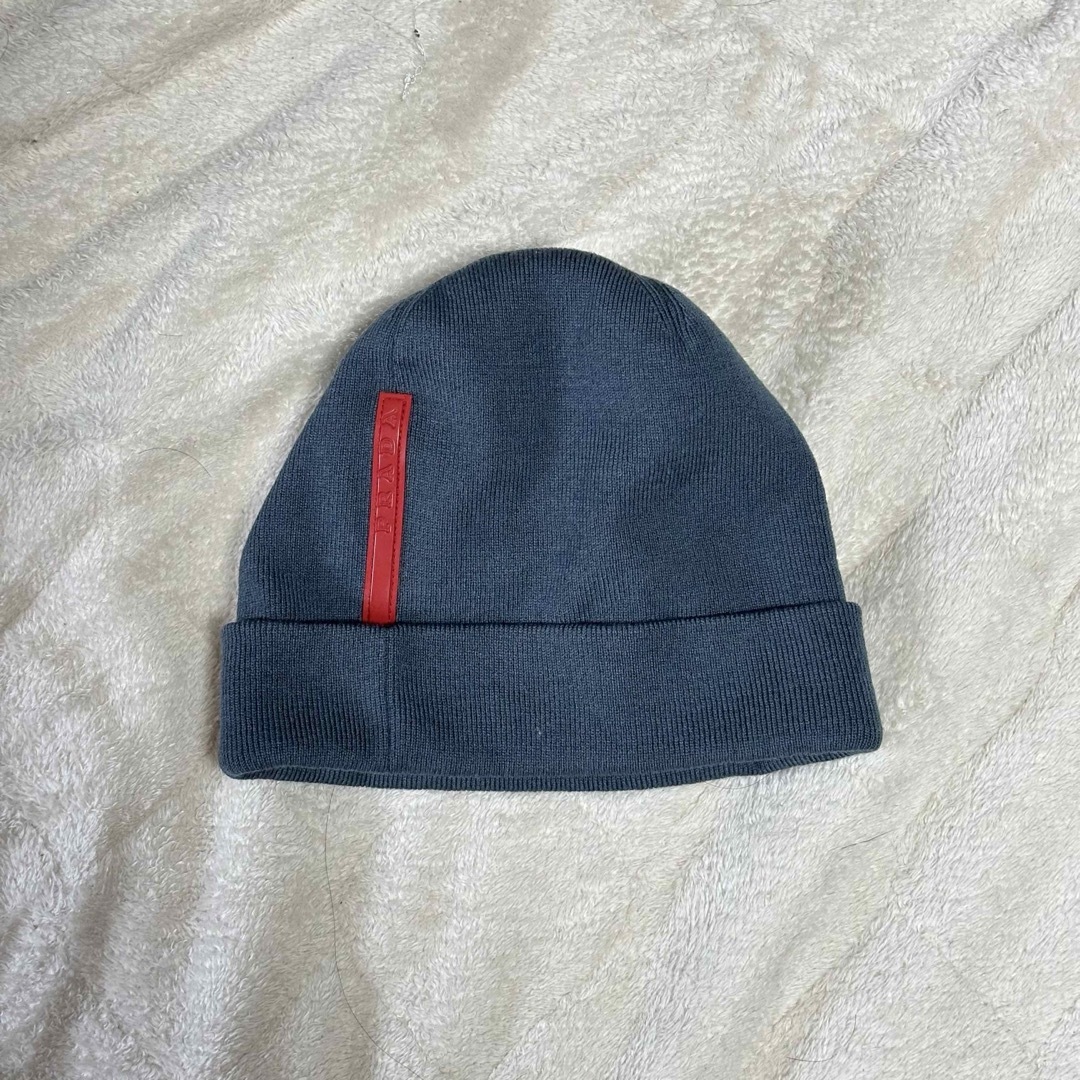 PRADA(プラダ)のprada sport archive knit beanie blue メンズの帽子(ニット帽/ビーニー)の商品写真