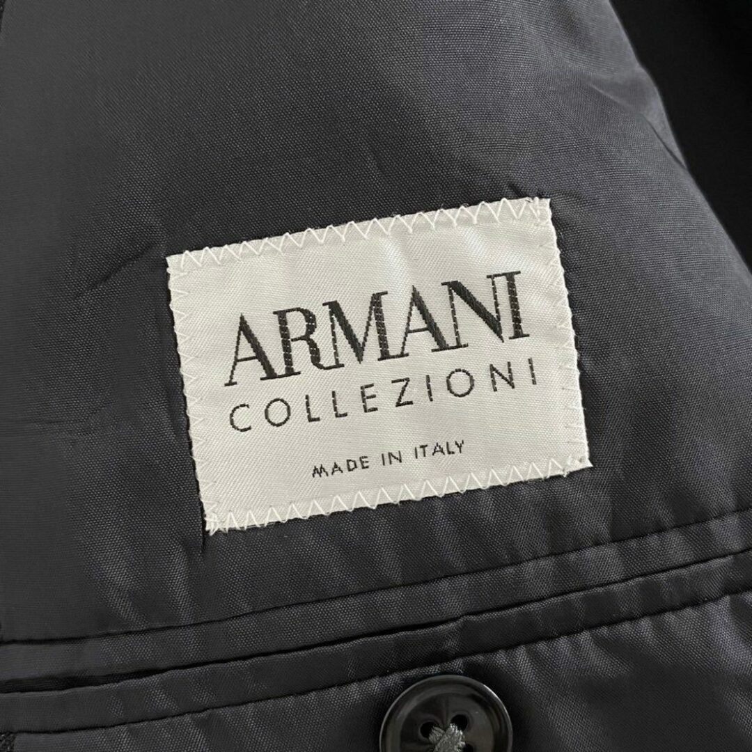 ARMANI COLLEZIONI(アルマーニ コレツィオーニ)の38g29-6 《美品》 ARMANI COLLEZIONI アルマーニ コレッツォーニ スーツ セットアップ ビジネス フォーマル 50 ブラック メンズのスーツ(セットアップ)の商品写真