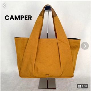 カンペール(CAMPER)の美品CAMPER　カンペール　AIJA　トートバッグ　マスタードイエロー(トートバッグ)