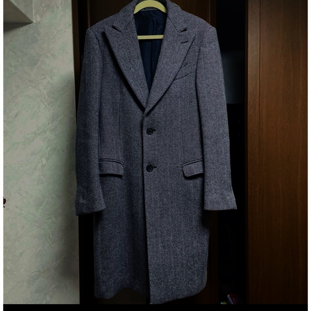 Salvatore Ferragamo(サルヴァトーレフェラガモ)の定価50万円 フェラガモ　最高級コート メンズのジャケット/アウター(チェスターコート)の商品写真