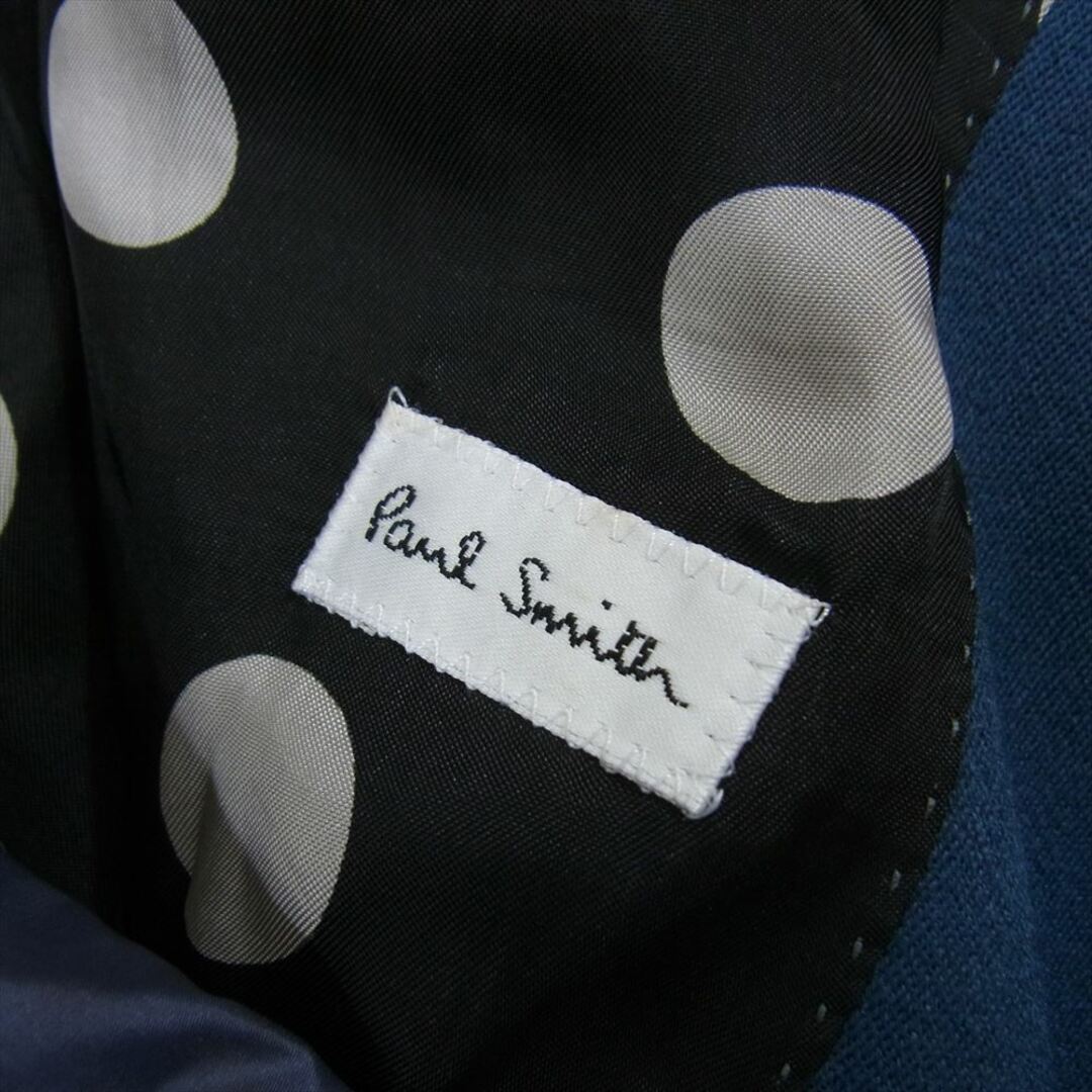 Paul Smith(ポールスミス)のPaul Smith ポール・スミス ドPM-IS-43774 ナイロン コットン フード収納式 ショールカラー 裏地ドット テーラード ジャケット ネイビー系 S【中古】 メンズのジャケット/アウター(テーラードジャケット)の商品写真