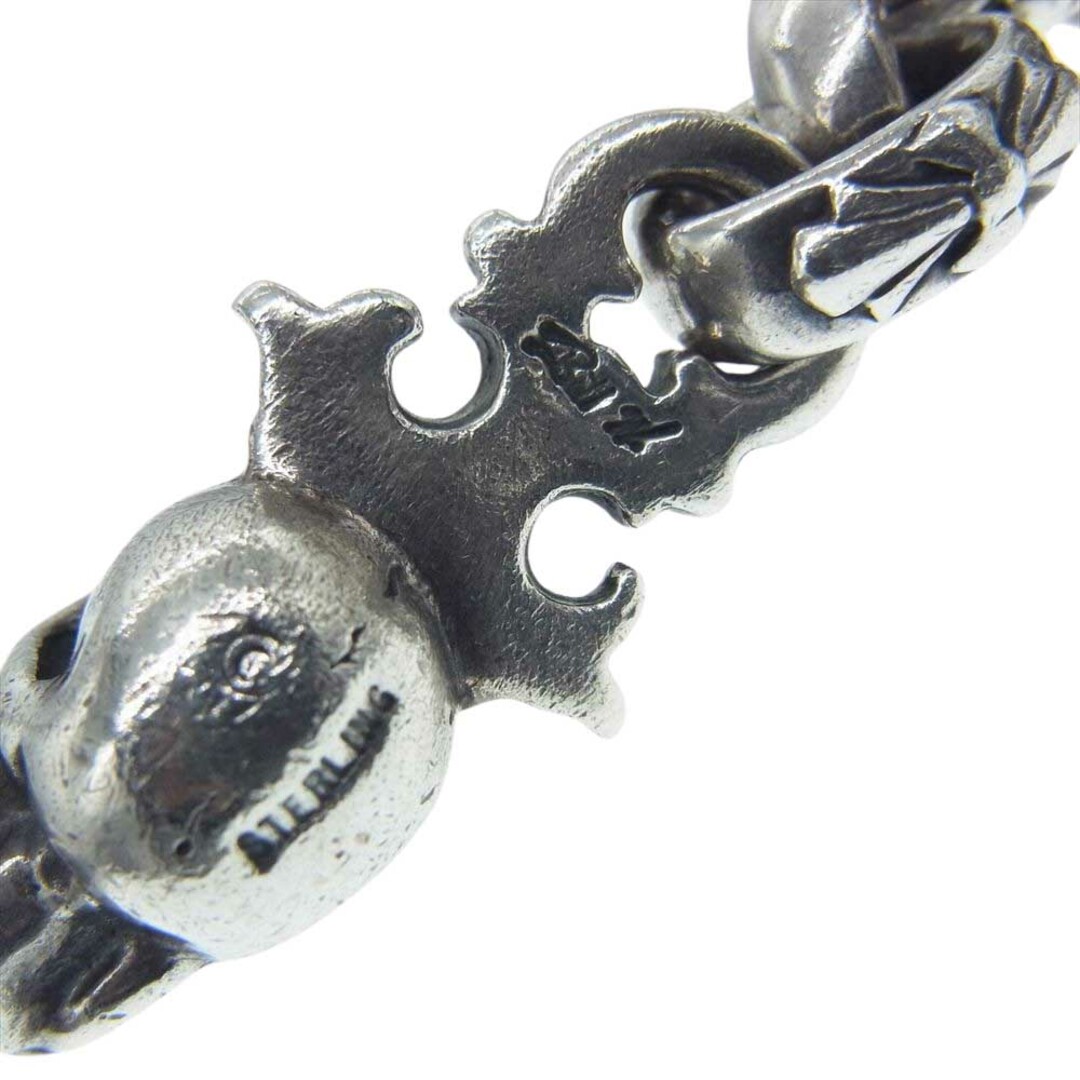 BILL WALL LEATHER(ビルウォールレザー)のBILL WALL LEATHER ビルウォールレザー その他アクセサリー KC751 ギャランティ付属 SUN STAMP ON Vintage Skull Key サンスタンプ ヴィンテージスカル キー キーチェーン キーホルダー シルバー系【中古】 メンズのアクセサリー(その他)の商品写真