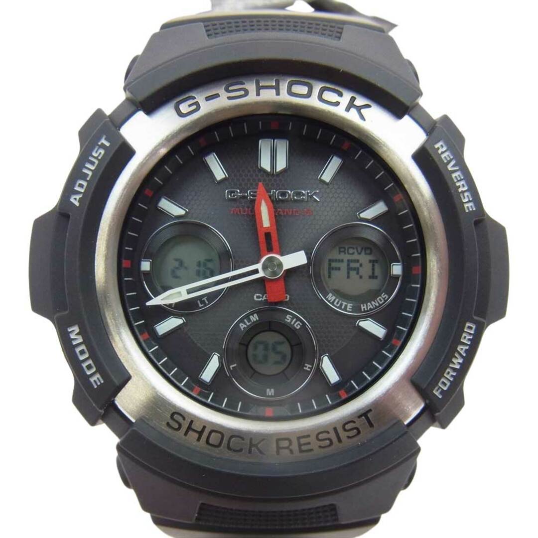 G-SHOCK(ジーショック)のG-SHOCK ジーショック 時計 AWG-M100-1AJF MULTI BAND 6 マルチバンド6 ソーラー デジタル アナログ  デジアナ ウォッチ 腕時計 ブラック系【極上美品】【中古】 メンズの時計(腕時計(アナログ))の商品写真