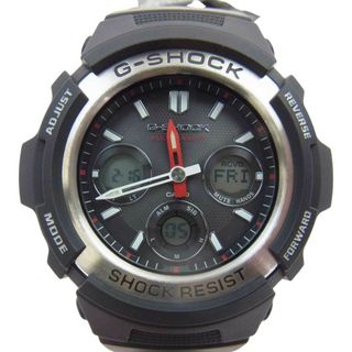 ジーショック(G-SHOCK)のG-SHOCK ジーショック 時計 AWG-M100-1AJF MULTI BAND 6 マルチバンド6 ソーラー デジタル アナログ  デジアナ ウォッチ 腕時計 ブラック系【極上美品】【中古】(腕時計(アナログ))