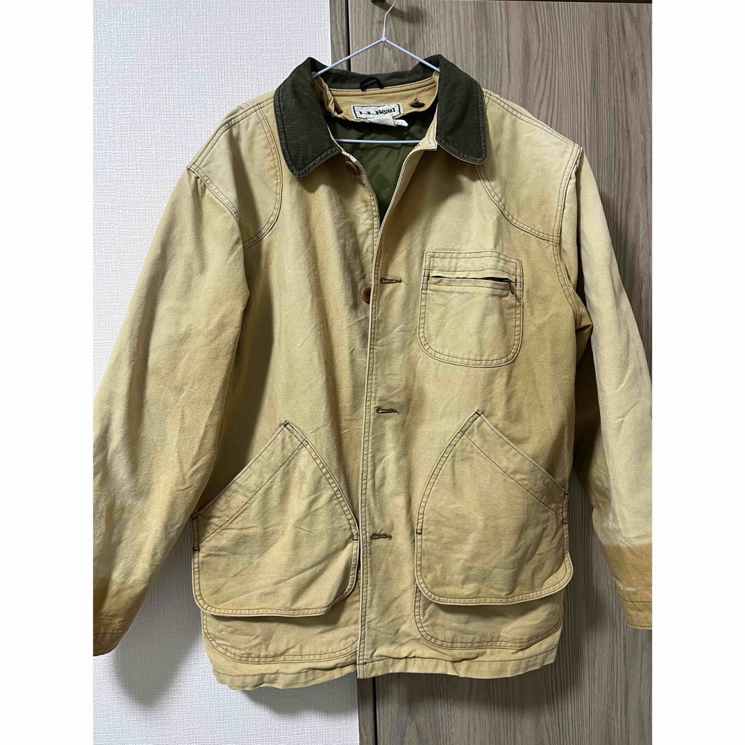 L.L.Bean(エルエルビーン)の80s L.L.Beanプリマロフトライナー付ハンティングジャケット L 古着 メンズのジャケット/アウター(カバーオール)の商品写真