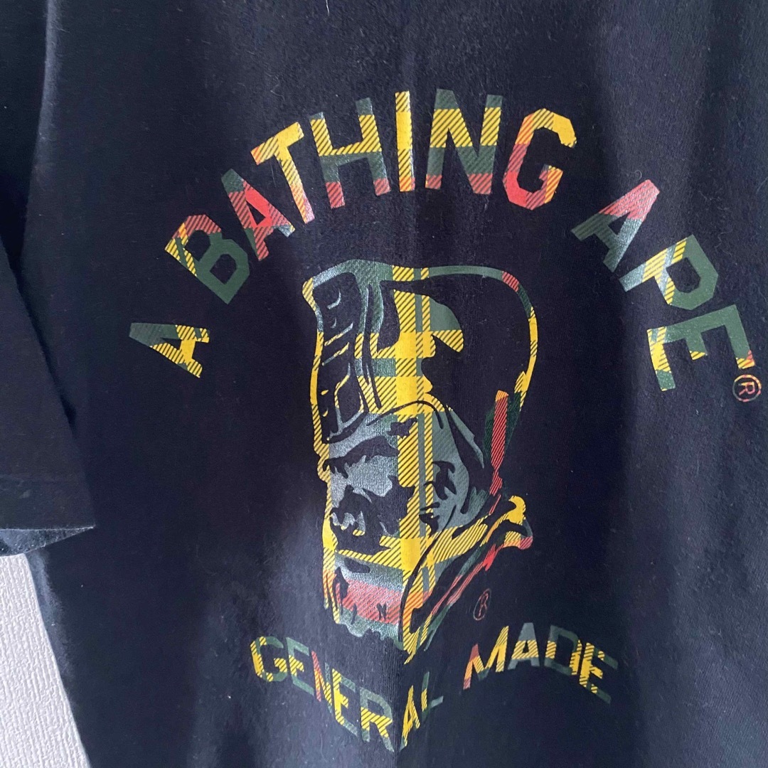 A BATHING APE(アベイシングエイプ)の90'sBathingApeベイシングエイプ初期tシャツ半袖ブラック黒smゴリラ メンズのトップス(Tシャツ/カットソー(半袖/袖なし))の商品写真