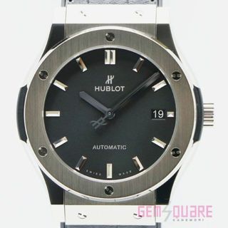 HUBLOT - ウブロ クラシックフュージョン メンズ 自動巻き 腕時計 チタン ラバー 裏透け 中古 511.NX.1171.LR